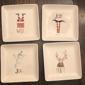 Rae Dunn Christmas Plates